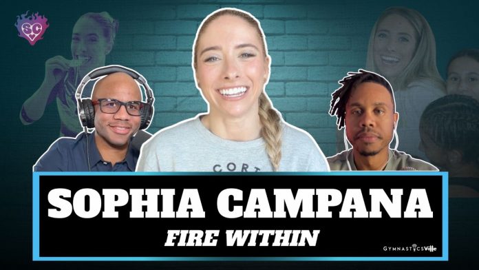 Sophia Campana elite gymnast Fire Within Experience Tour GymnasticsVille Podcast 2026