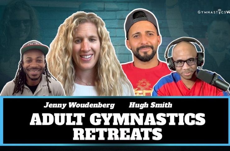 Jenny Woudenberg and Hugh Smith co-founders of Adult Gymnastics Retreats GymnasticsVille Podcast