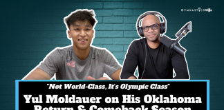 Yul Moldauer comeback interview Oklahoma return GymnasticsVille podcast 2026