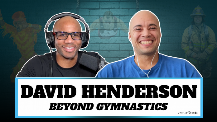 David Henderson Jr. gymnastics NCAA champion Oklahoma Cirque du Soleil firefighter GymnasticsVille podcast