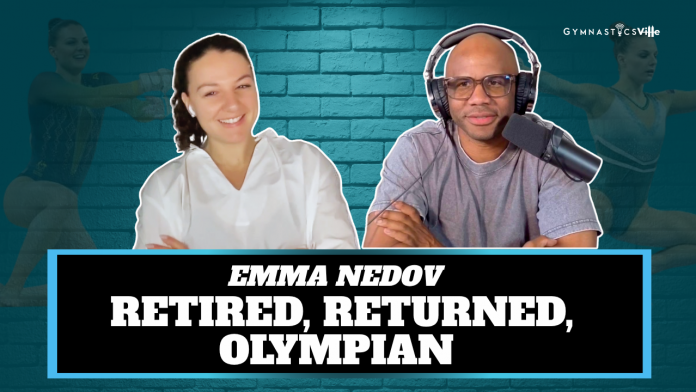 Emma Nedov gymnastics comeback Australian Olympian Paris 2024 GymnasticsVille podcast